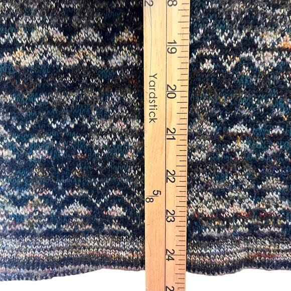 Christopher & Banks Cardigan Sweater Womens Medium Multicolored Textured Boxy - Picture 10 of 11